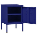 HKH Mesa de Cabeceira Azul - Marinho em Aço