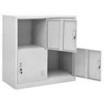 Taquilla de acero HKH - Claro - 90x45x92,5 cm - Gris