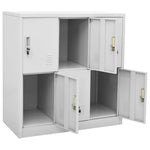 Taquilla de acero HKH - Claro - 90x45x92,5 cm - Gris