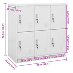 Taquilla de acero HKH - Claro - 90x45x92,5 cm - Gris