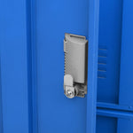 HKH Cacifo em Aço - Claro e - 90x45x92,5 Cm - Cinzento / Azul