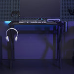 HKH Escritorio Gaming con Patas en Forma de K - Negro
