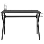 HKH Secretária de Gaming C/ Pernas em Forma de K - Preto
