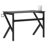 HKH Secretária de Gaming C/ Pernas em Forma de K - Preto