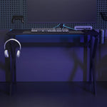 HKH Secretária de Gaming C/ Pernas em Forma de K - Preto