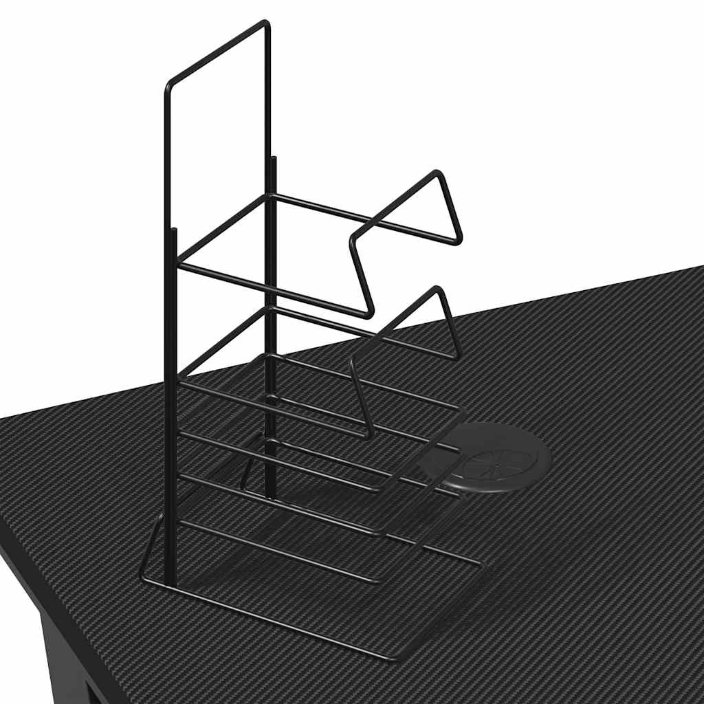 HKH Secretária de Gaming C/ Pernas em Forma de Y - Preto