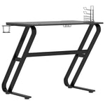 HKH Escritorio para juegos con patas en forma de Z - Negro