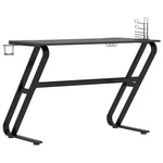 HKH Escritorio para juegos con patas en forma de Z - Negro