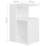 HKH Mesa de Apoio em Contraplacado - Branco