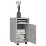 Mueble auxiliar con ruedas HKH de cemento - 33x38x60cm - Gris