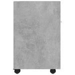Mueble auxiliar con ruedas HKH de cemento - 33x38x60cm - Gris