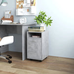 Mueble auxiliar con ruedas HKH de cemento - 33x38x60cm - Gris