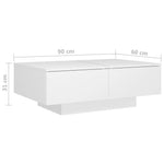 HKH Mesa de Centro em Contraplacado - Branco