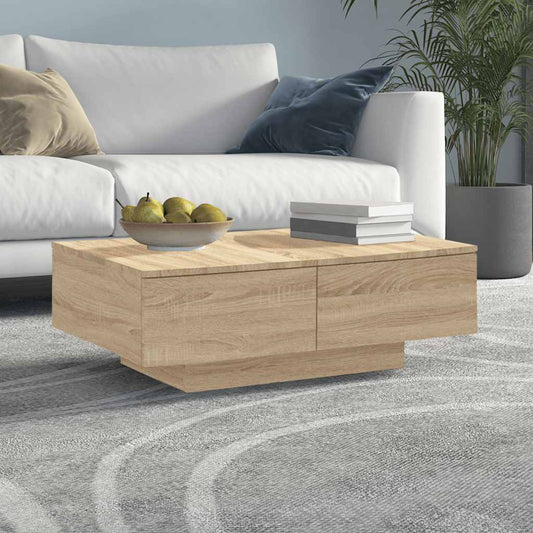 Mesa de centro HKH en aglomerado de madera de roble Sonoma