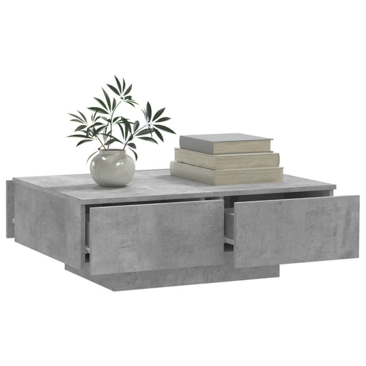 Mesa de centro HKH de contrachapado y cemento - Gris