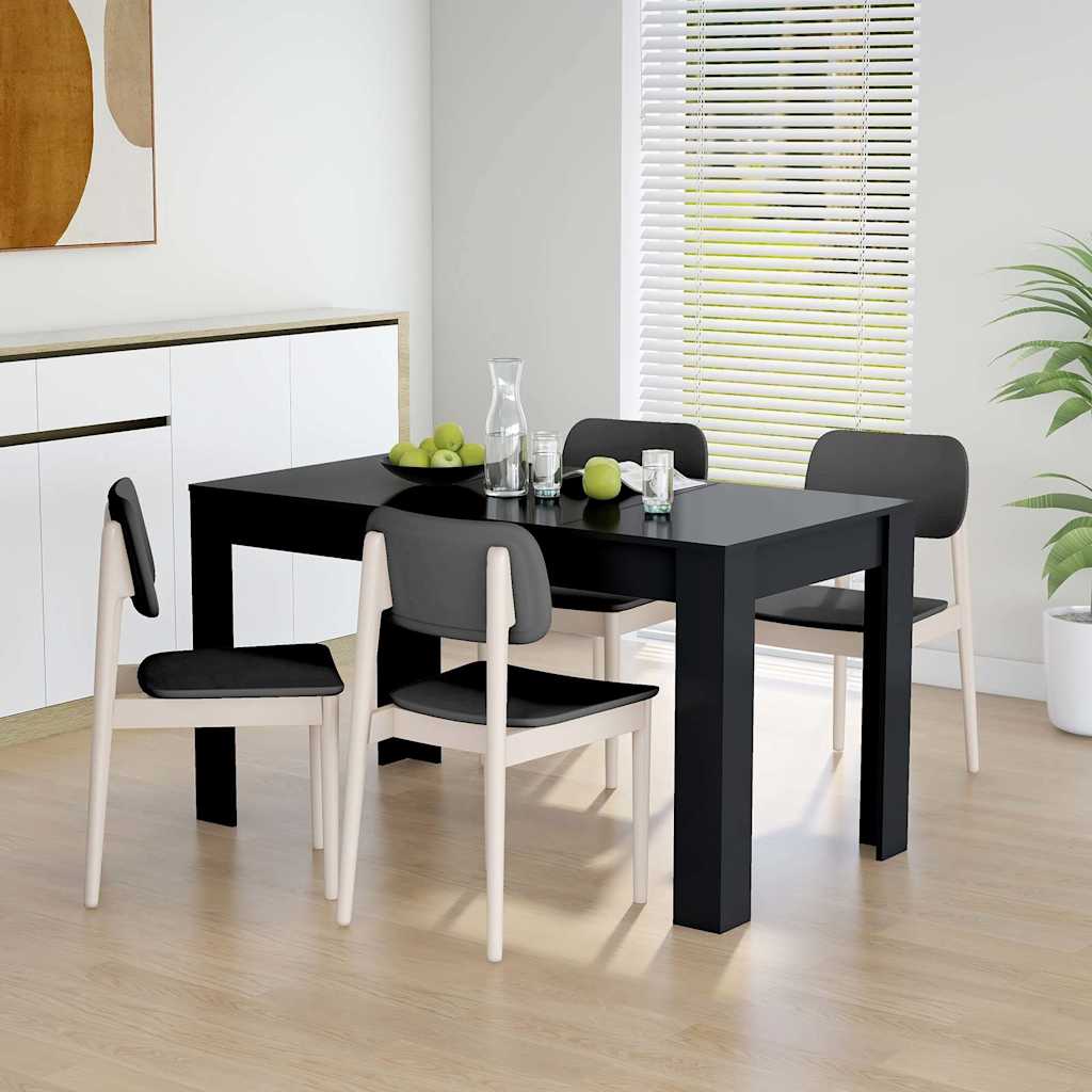 Mesa de comedor HKH de contrachapado - Negro
