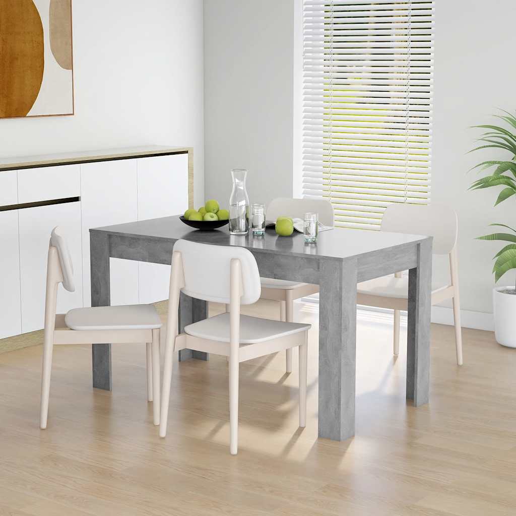Mesa de comedor HKH de contrachapado - Gris cemento