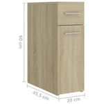 HKH Cajonera de roble Sonoma - 20x45,5x60 Cm