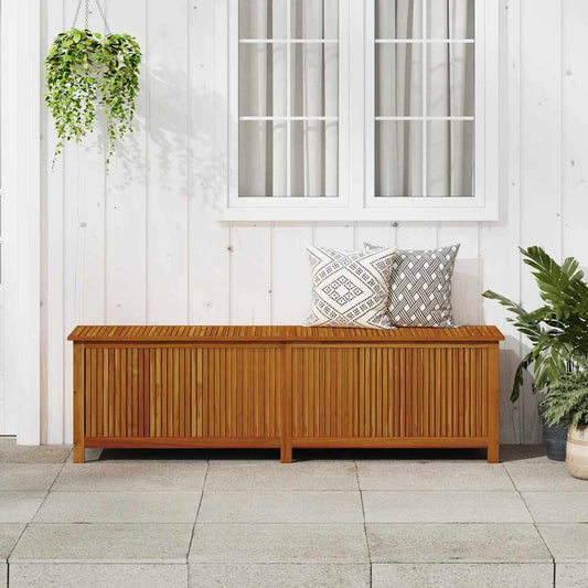 HKH Caixa De Arrumação P/ Jardim Madeira Acácia Maciça - Marrom