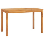 HKH Mesa de Jantar para Jardim Madeira de Teca Maciça - Marrom