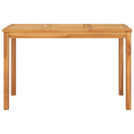 HKH Mesa de Jantar para Jardim Madeira de Teca Maciça - Marrom