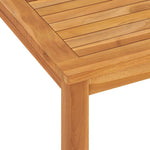 HKH Mesa de Jantar para Jardim Madeira de Teca Maciça - Marrom
