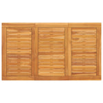 HKH Mesa de Jantar para Jardim Madeira de Teca Maciça - Marrom