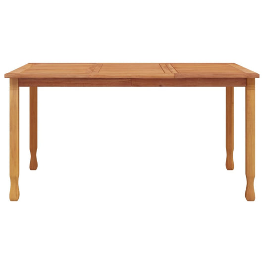 HKH Mesa de Comedor Para Jardín Madera de Teca Maciza - Marrón
