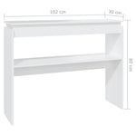 HKH Mesa de Apoio em Derivados de Madeira - Branco