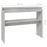 Mesa auxiliar HKH en derivados de madera - Gris Cemento