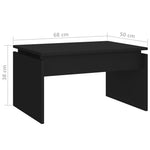 HKH Mesa de Centro em Derivados de em Madeira - Preto
