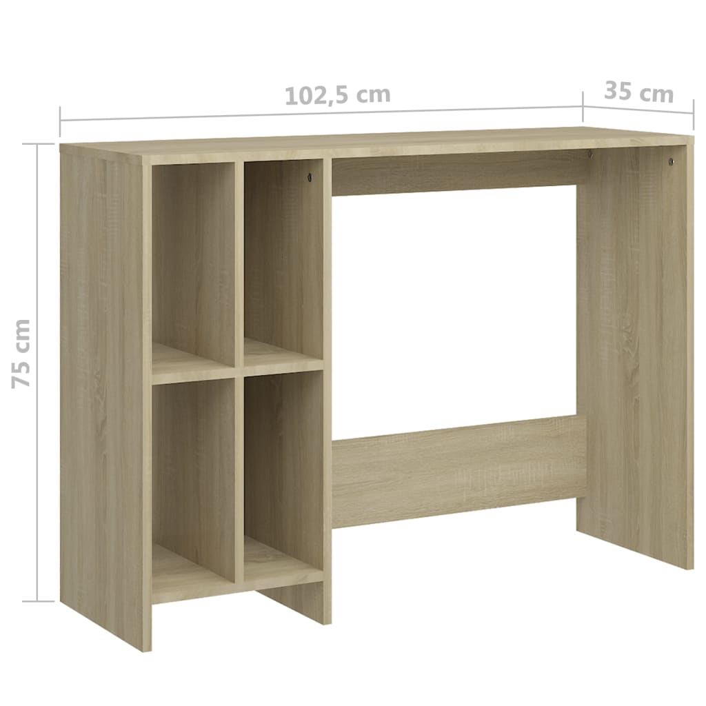 HKH Escritorio 102, Derivados de Madera en Madera Roble Sonoma