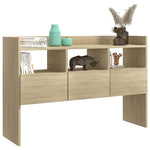 Aparador rústico HKH en madera procesada 105 x 30 x 70 cm - Roble Sonoma