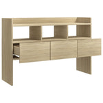 Aparador rústico HKH en madera procesada 105 x 30 x 70 cm - Roble Sonoma