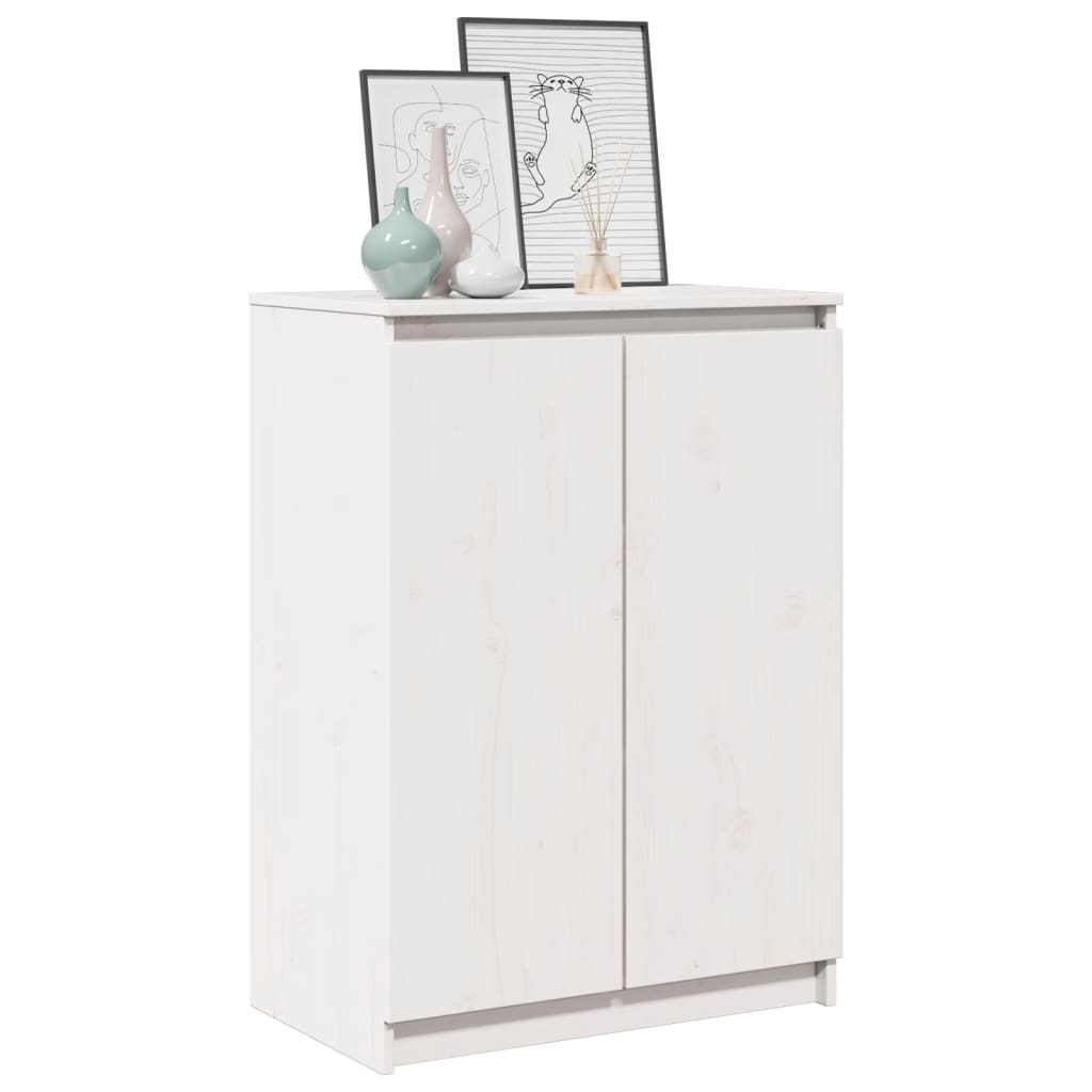 HKH Aparador Pinho Maciço em Pinho Maciço 60 X 36 X 84 Cm - Branco