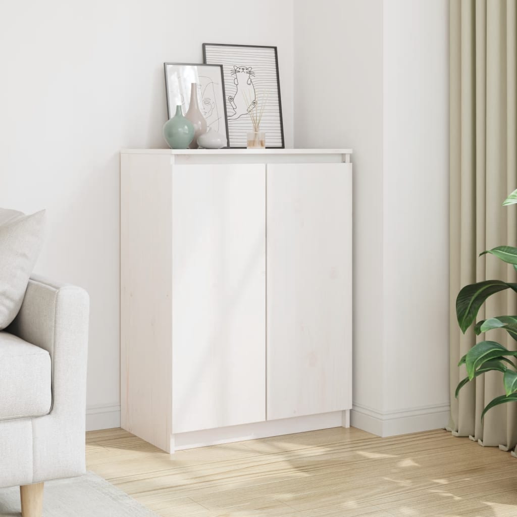 HKH Aparador Pino Macizo en Pino Macizo 60 X 36 X 84 Cm - Blanco