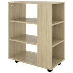 Mueble con ruedas HKH en roble Sonoma - 60x35x75 cm