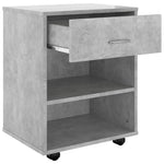 Mueble HKH con Ruedas - de Cemento - 46x36x59 Cm - Gris