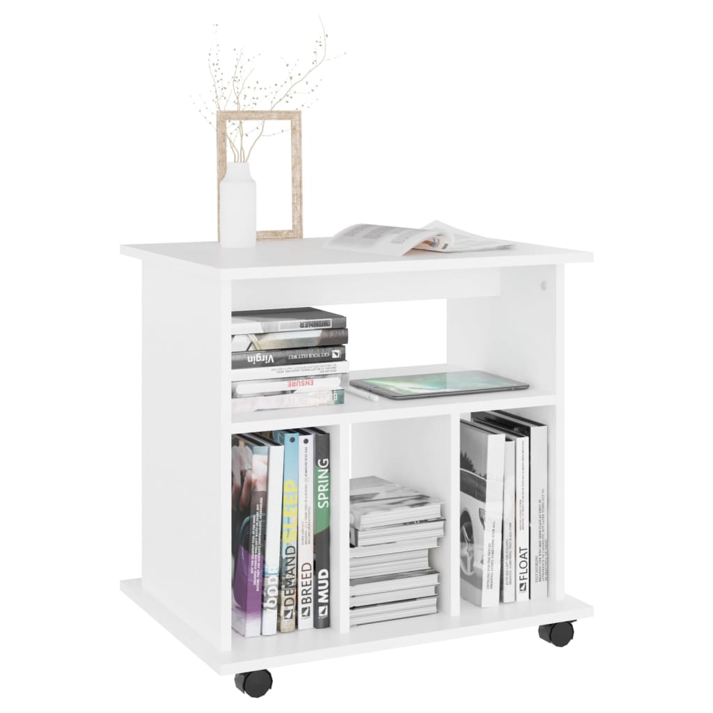 HKH Móvel com Rodas - 60x45x60 Cm - Branco