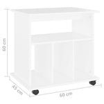 HKH Móvel com Rodas - 60x45x60 Cm - Branco