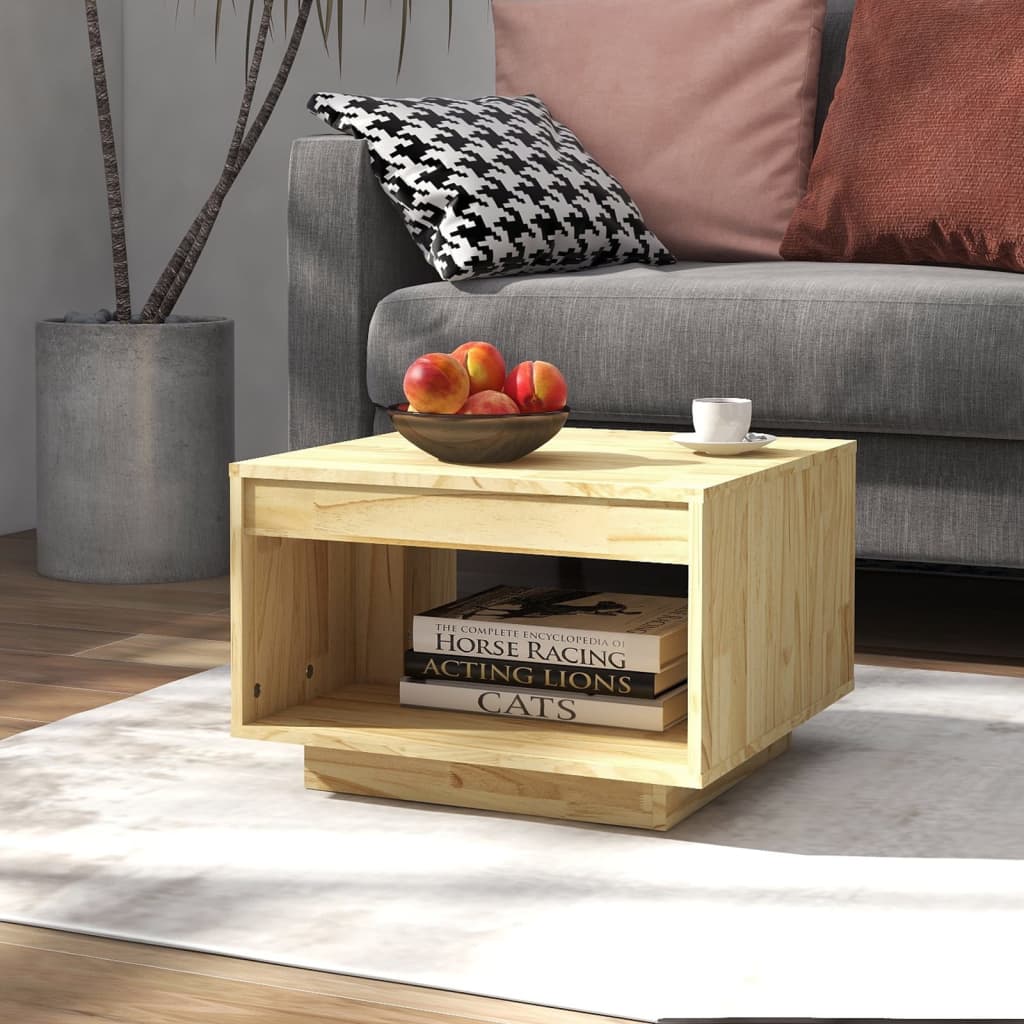 HKH Mesa de Centro en Madera de Pino Maciza
