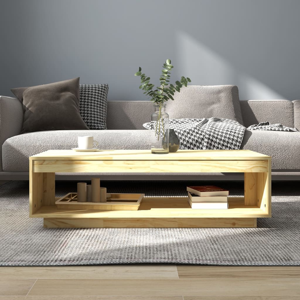 HKH Mesa de Centro en Madera de Pino Maciza