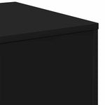HKH Conjunto de 3 Mesas de Apoio em Derivados de Madeira - Preto