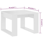 HKH Mesa de Apoio em Derivados de em Madeira - Branco