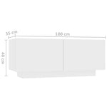 HKH Mesa de Cabeceira em Derivados de Madeira - Branco