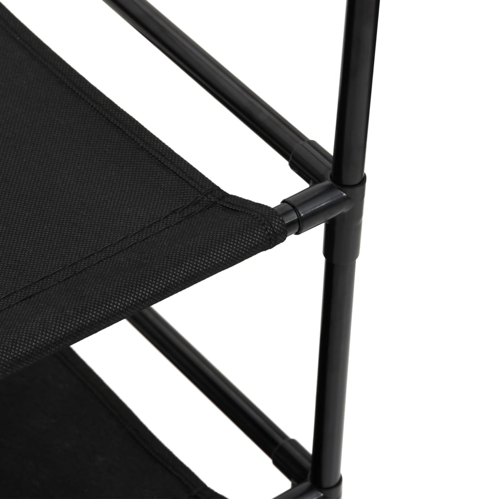 HKH Armário de Arrumação com 6 Gavetas em Aço - 55x29x55 Cm - Preto