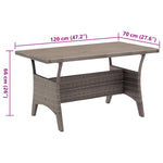 HKH Mesa de Jardim Vime Pe - Cinzento