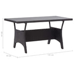 HKH Mesa de Jardim Vime Pe - Preto