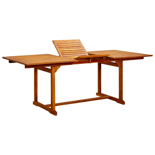 HKH Mesa de Jantar P/ Jardim (150-200)x Acácia Maciça - Marrom