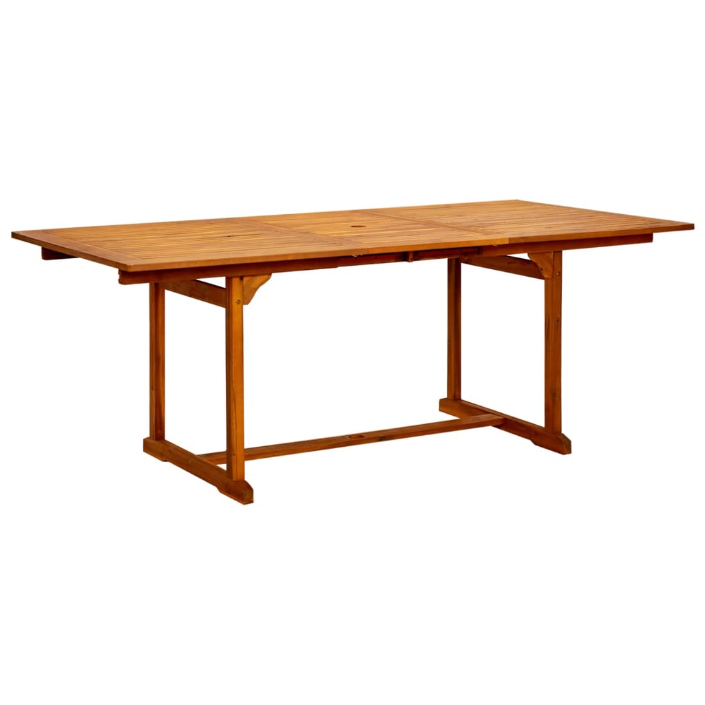 HKH Mesa de Jantar P/ Jardim (150-200)x Acácia Maciça - Marrom